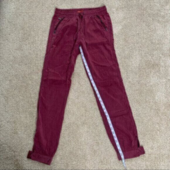 NWOT Esprit Burgundy Drawstring Joggers - Picture 6 of 13